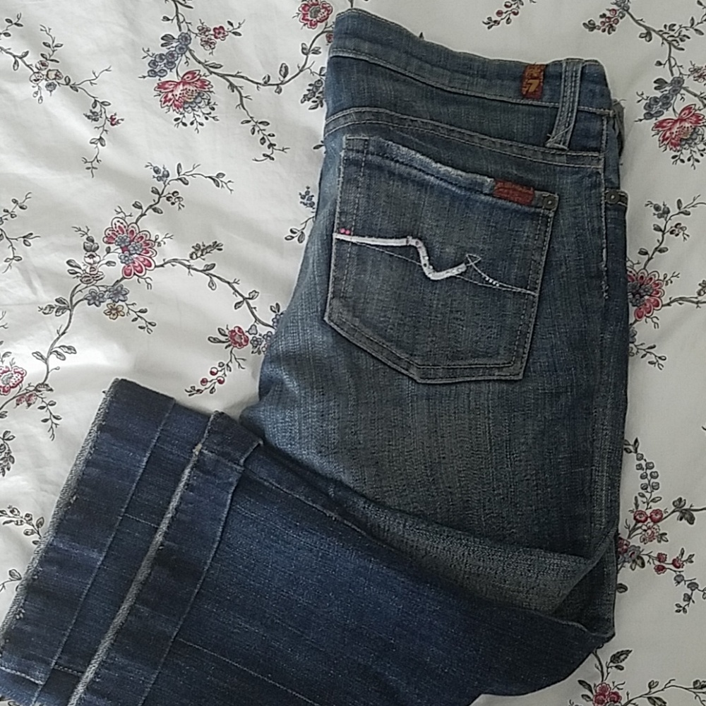 Women's sevens For All Mankind capri jeans